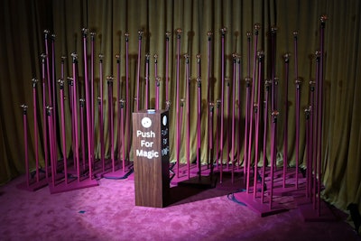 In a Canva-sponsored photo lounge, guests could capture high-quality motion video for their social media feeds.