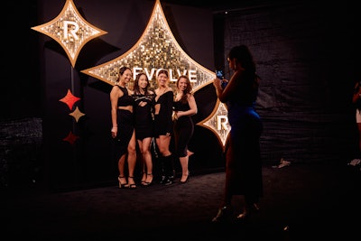 The star-studded event's design aimed to capture the nostalgic charm of old-school Las Vegas.