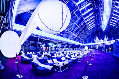 The event featured a livery moment for team drivers and notable figures, along with a performance from Grammy-winning artist Kendrick Lamar. Oversized inflatables in different arrangements had webbing inspired by different parts of the car, and were positioned to resemble the F1 car in the event space. Partners including NEFT, Red Bull, HUGO, Piquadro, Tudor, and Orlen.