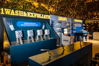 The event featured a variety of fun sponsor activations, including one from Gillette with fun carnival games that tied into its grooming products.