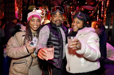 Guests were encouraged to don their best après-ski wear.