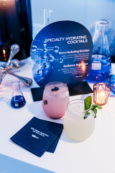 Attendees could sip on curated cocktails inspired by key product ingredients from PCA.