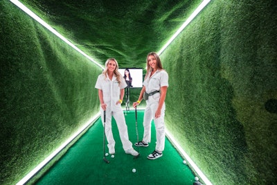 A slew of brands activated at the event. Take LA Golf, which was on-site with an immersive putting experience, or BMW’s “futuristic display launching the world’s first color-changing vehicle, the BMW XM,” Kaplan explained. Lifestyle Events helped with production, while Creative State and Eighteentwentysix assisted with activation builds, and Phygital handled all security and event safety operations.